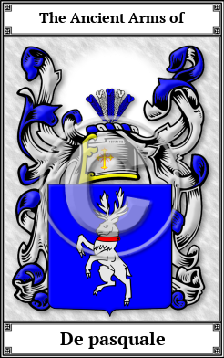 De pasquale Family Crest Download (JPG)  Book Plated - 150 DPI